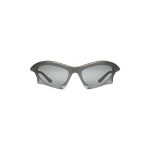Bat Rectangle Sunglasses in Silver